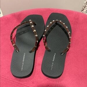 Loeffler Randall Black Studded Sandals